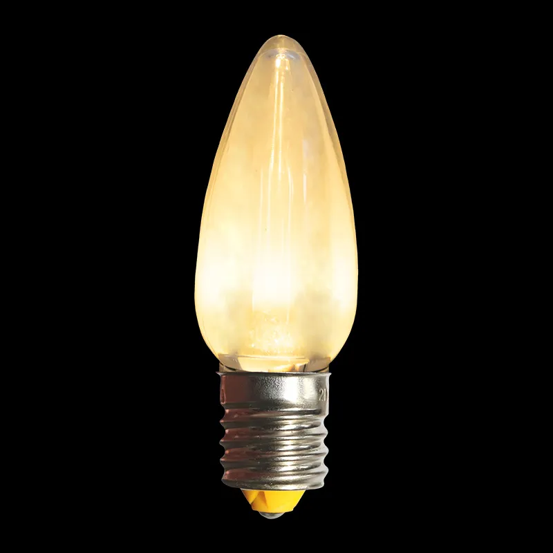 Lâmpada LED C9 Transparente Sol Branco Quente