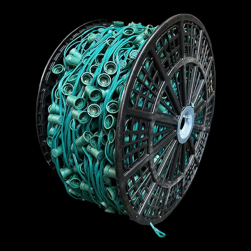 Cabo de soquete 1000′ C9 SPT-1 12″ Espaçamento – Verde