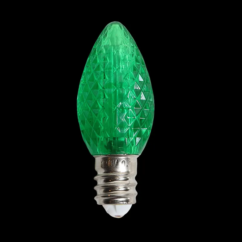 C7 Minleon LED Lâmpadas de substituição Verde Lâmpada de Natal UL à prova d'água externa