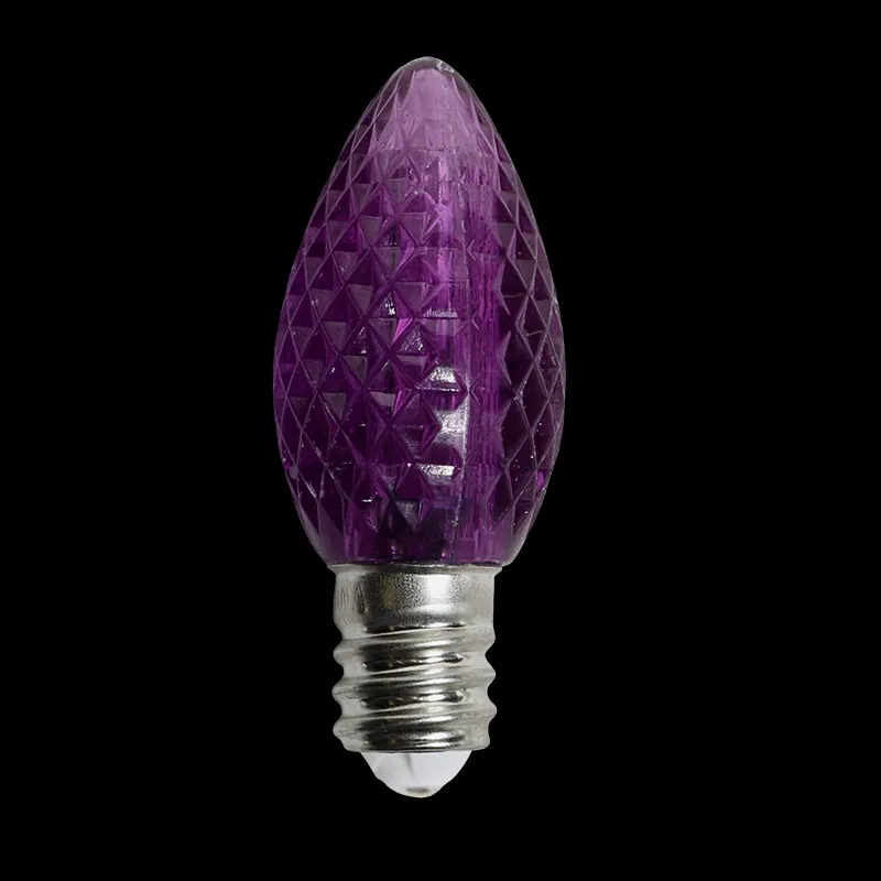 Lâmpadas de reposição LED C7 roxas 120V UL