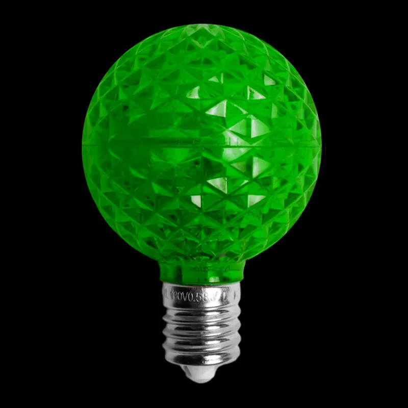 Lâmpada LED Transparente G50 – Verde