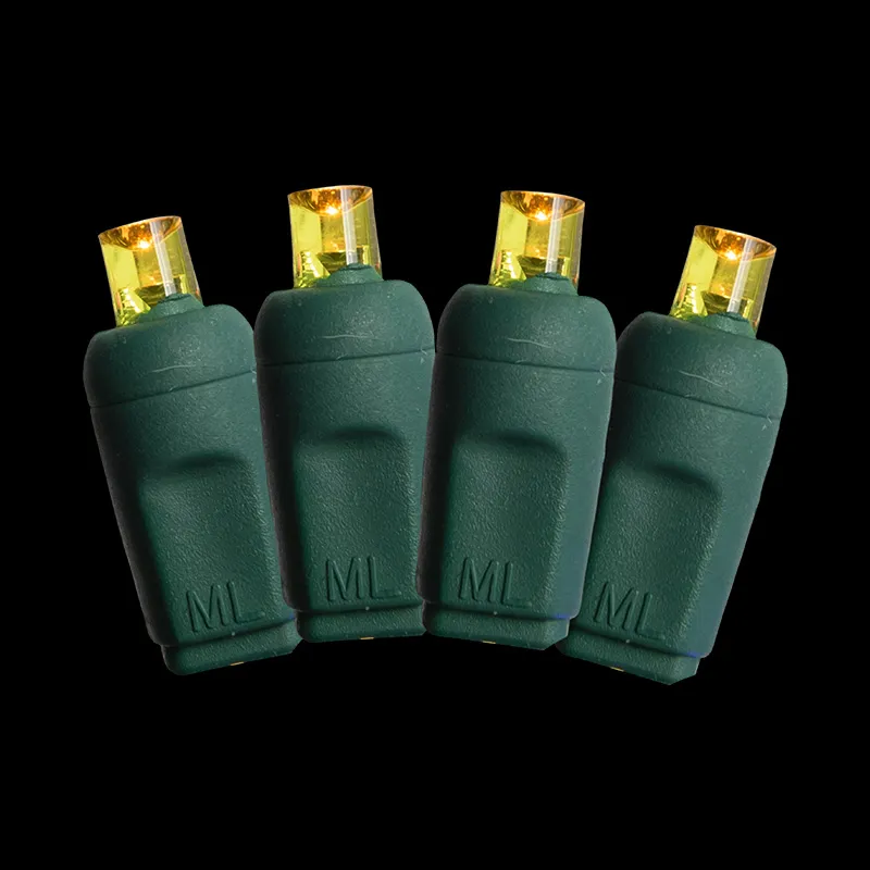 Luzes de corda LED amarelas de grande angular de 5MM