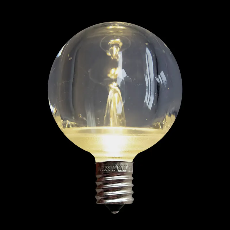Lâmpada LED Transparente G50/E12 – Branco Quente Tradicional