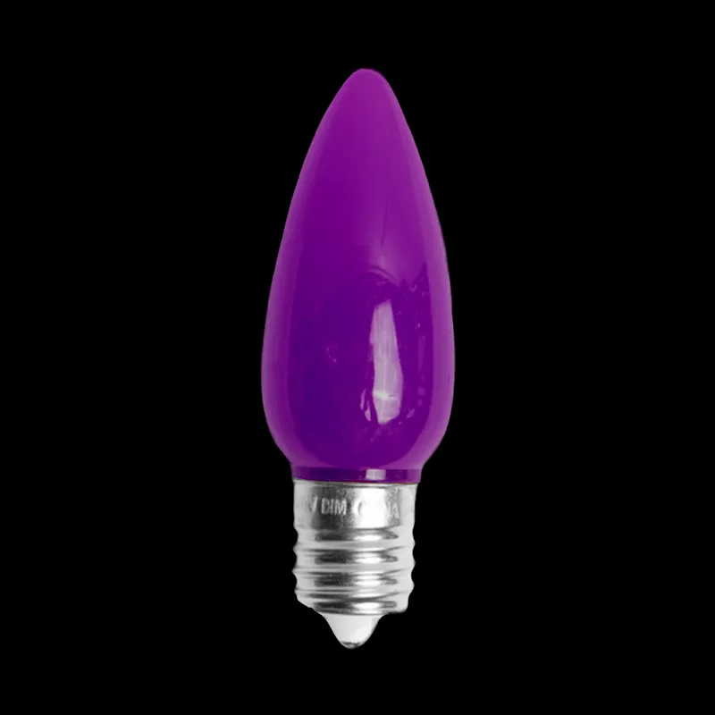Lâmpada LED C9 opaca roxa
