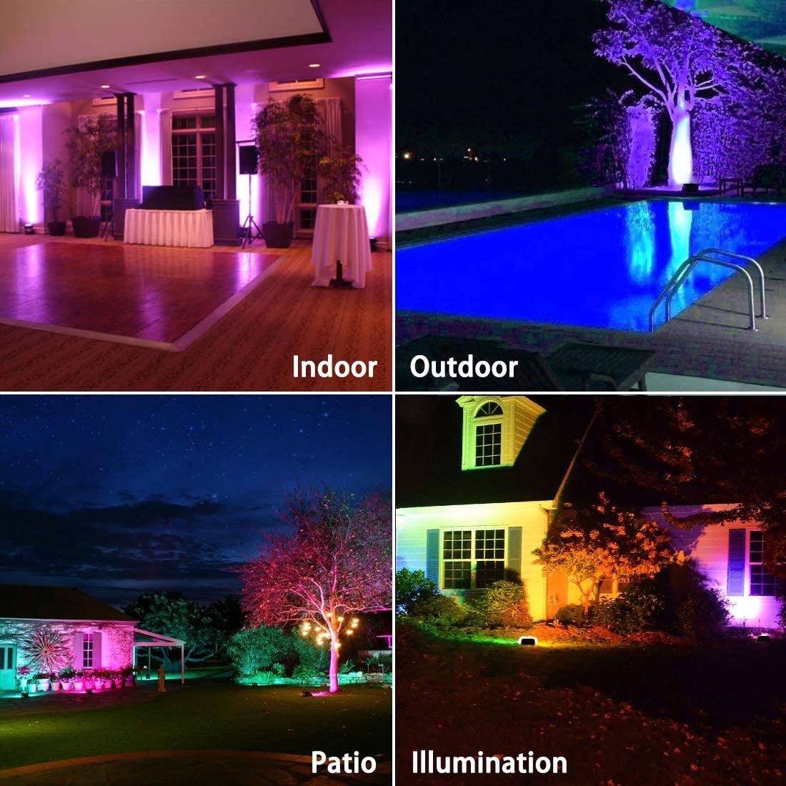 Instala&ccedil;&atilde;o de ilumina&ccedil;&atilde;o externa RGB