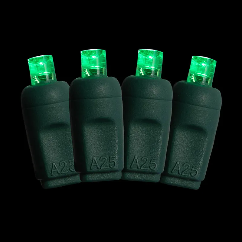 a corda verde do Natal do diodo emissor de luz de 100L 5MM ilumina exterior impermeável