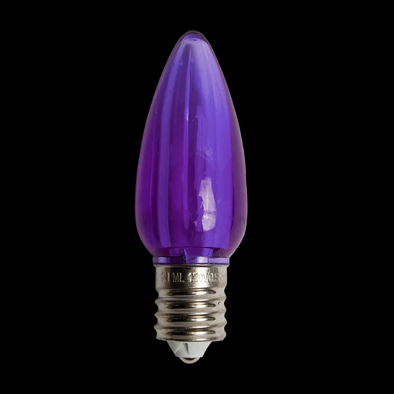 Lâmpada LED Transparente C9 Roxa