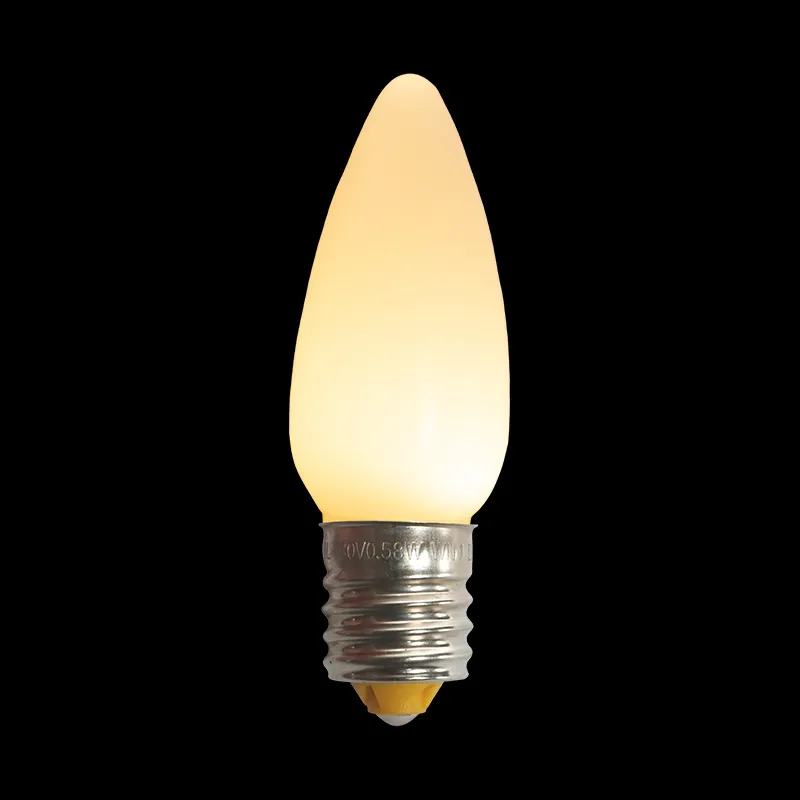 Lâmpada LED C9 Opaca Sol Branco Quente