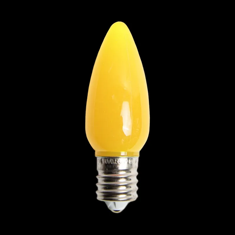 Lâmpada LED C9 opaca amarela