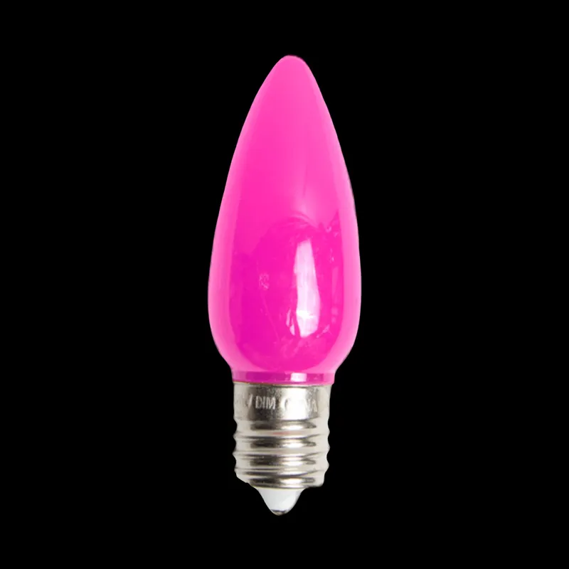 Lâmpada LED C9 opaca rosa
