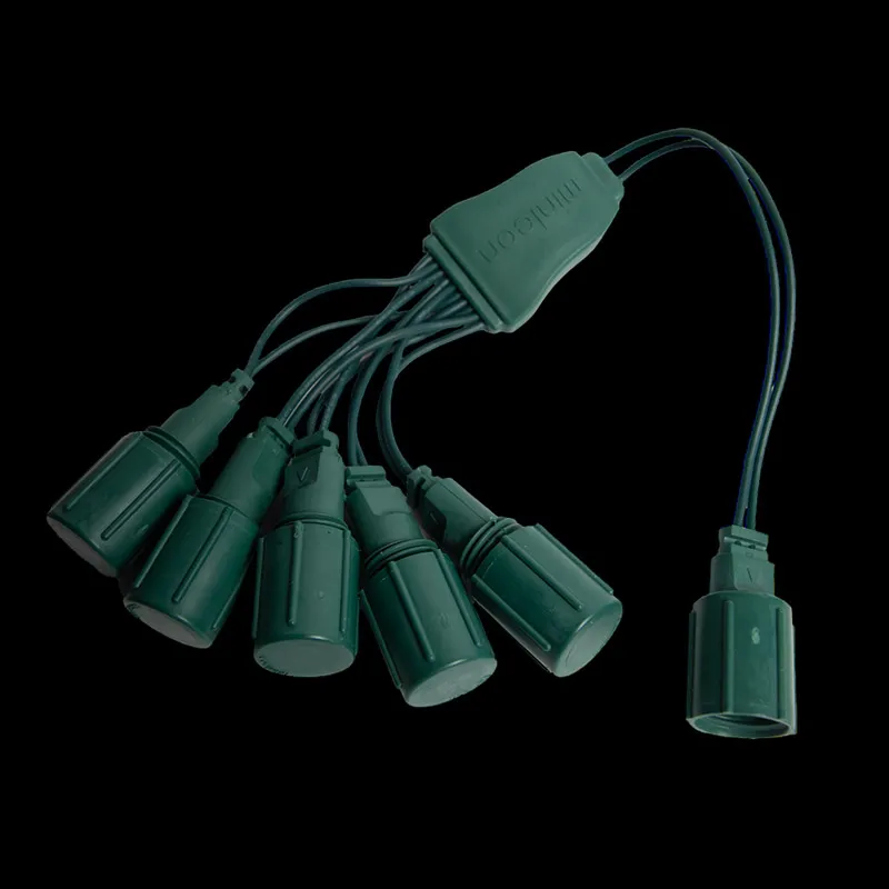Divisor Coaxial de 5 Vias – Verde