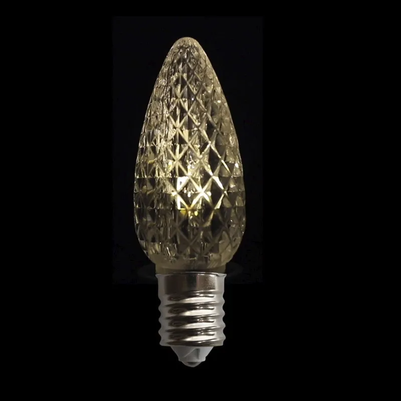 C9 LED facetada cintilação da lâmpada