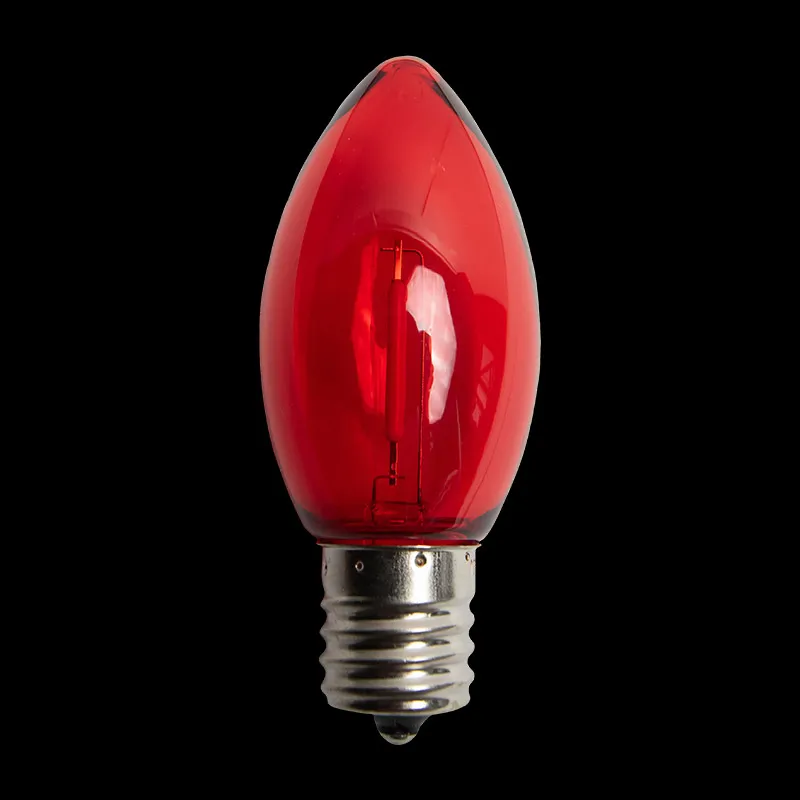 Lâmpada de filamento LED C9 – vermelha