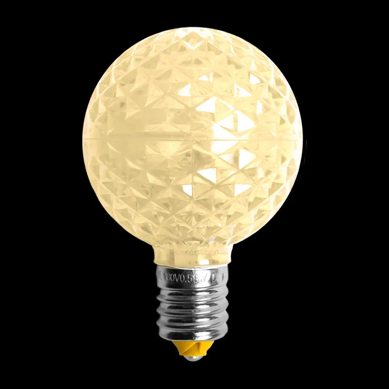 Lâmpada LED Transparente G50 – Branco Quente Solar