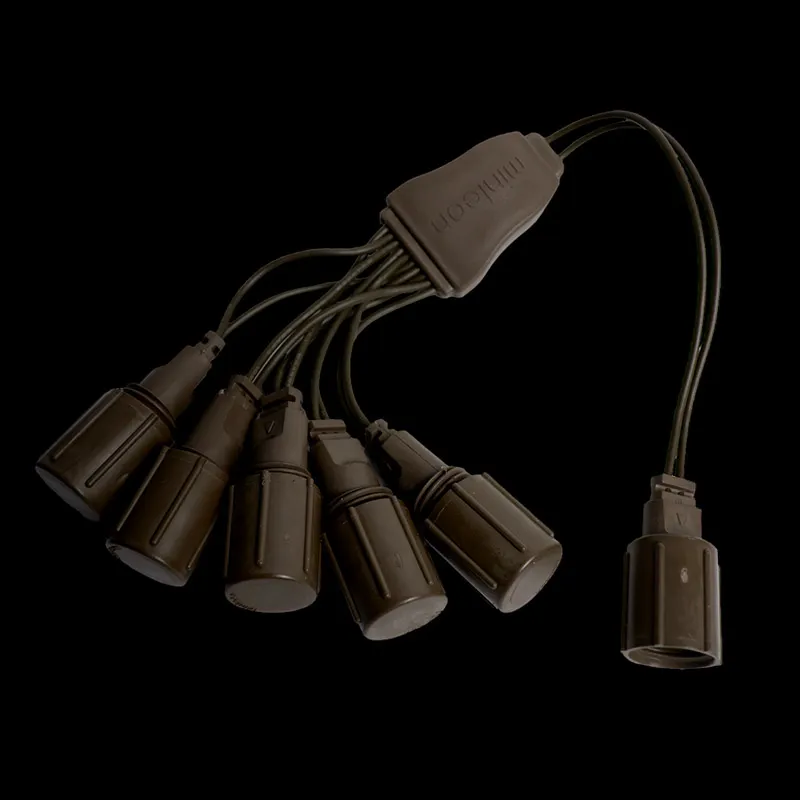 Divisor Coaxial de 5 Vias – Marrom