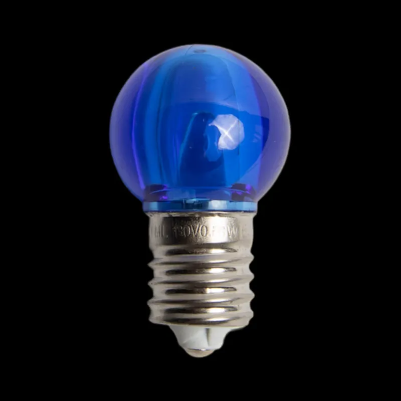 130V UL G30 E17 lâmpadas LED azuis transparentes lisas