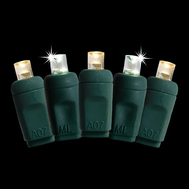 a corda do Natal do diodo emissor de luz de Champagne de 50L 5MM ilumina exterior impermeável